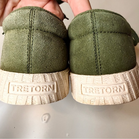 Tretorn Green Suede Women's Sneakers Size 7 GUC - see photos for wear - Picture 4 of 6